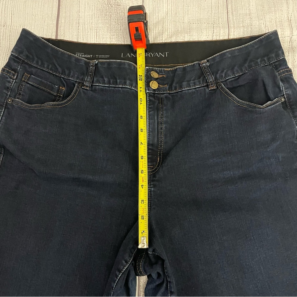LANE BRYANT Women’s High Rise Straight Leg Jeans Tighter Tummy Fit Sz 22 Regular - Picture 9 of 12